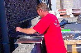 Staff training (flat roofing) at Kavanagh Roofing, Dorset